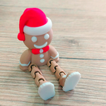 Load image into Gallery viewer, Gingerbread Man Flexible 3D Printed
