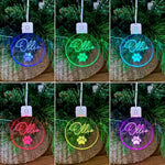 Load image into Gallery viewer, Personalised LED Baubles Christmas Decoration Gift
