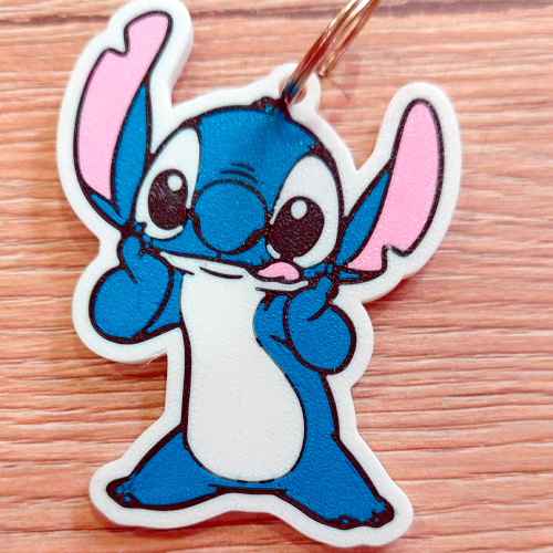 Stitch 3D Printed Keyring