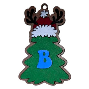 Christmas Tree Alphabet Ornaments Letters